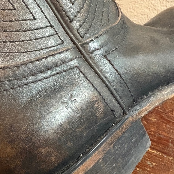 FRYE Women's Billy Pull On Western Boot, Size 7, Rubbed Black - Picture 7 of 7